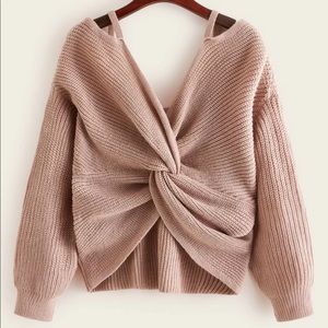 Dusty Pink Knitted Sweater